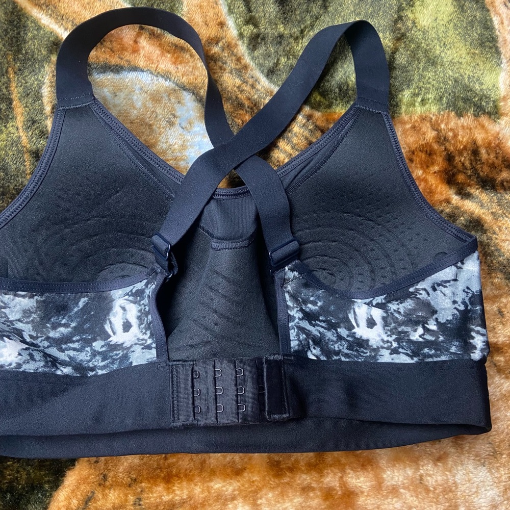 Black and Gray Women's UnderArmour Sport Bra
